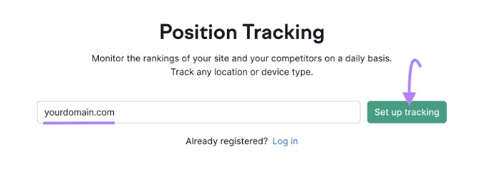 Position tracking tool